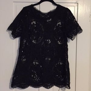 Lace short sleeve blouse!